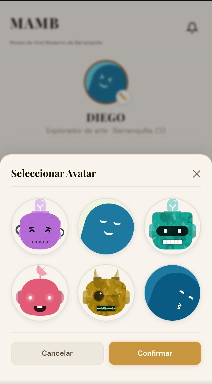 Pantalla de perfil